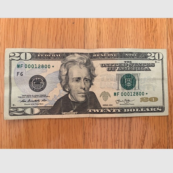 2013 $20 Dollar Bill - RARE FANCY Serial Very Low Digit STAR⭐️ Note - Picture 1 of 3